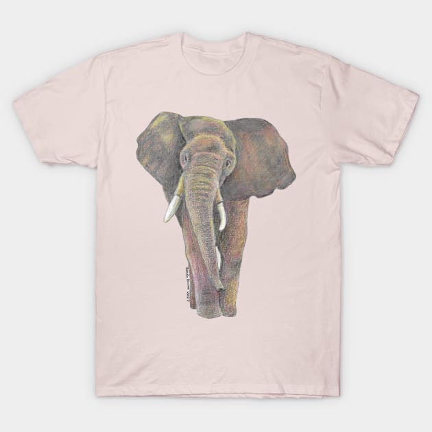 Elephant T-Shirt by ReneeDixonArt